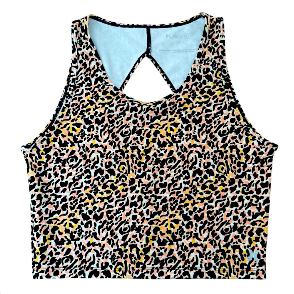 Hurley Leopard Print Crop Tank | Size S 🐆